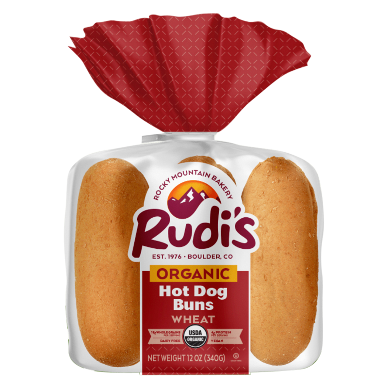 Rudi's Organic Wheat Hot Dog Buns - 6ct/12oz