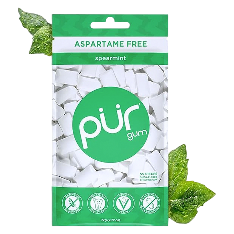 Pur Aspartame Free Spearmint Gum 55ct