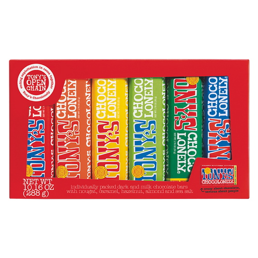 Tony's Chocolonely Rainbow Tasting 6 Pack 10.16oz