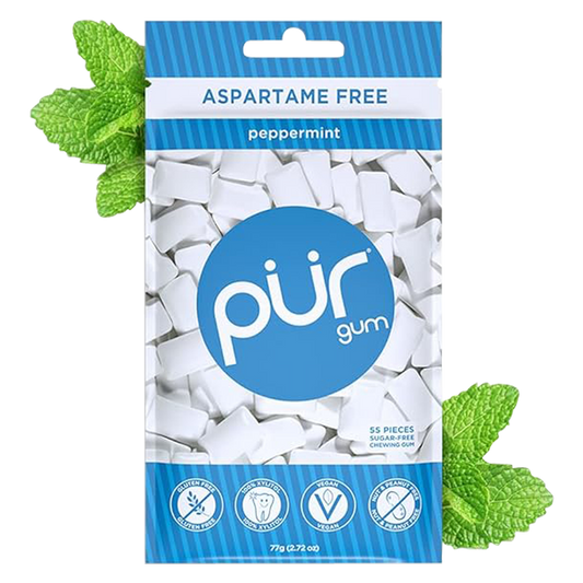 Pur Aspartame Free Peppermint Gum 55ct