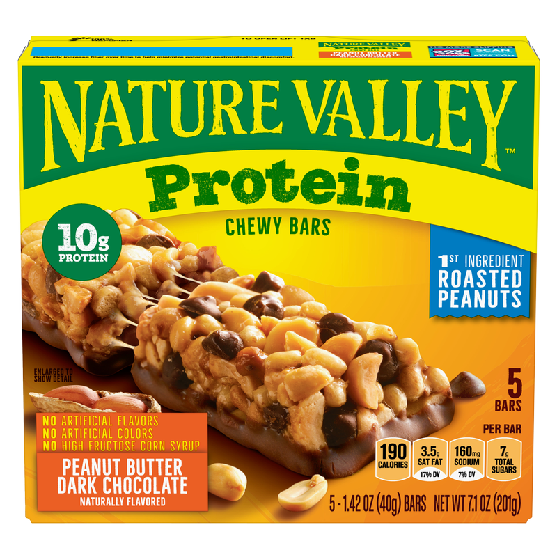 Nature Valley Peanut Butter Dark Chocolate Protein Chewy Bars 5ct