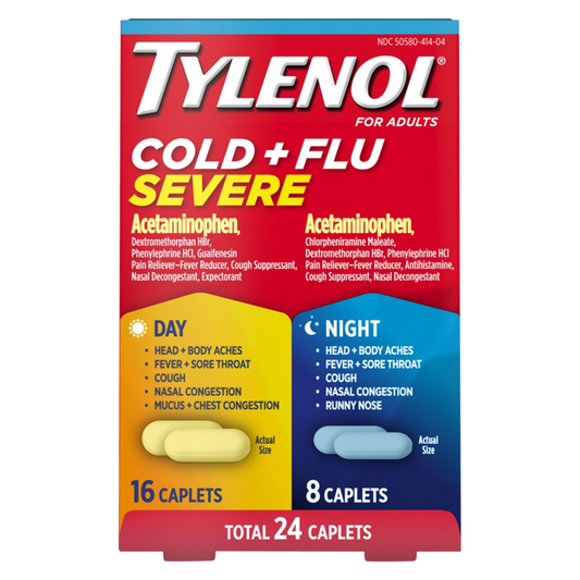 Tylenol Severe Cold + Flu Day & Night Caplets 24ct