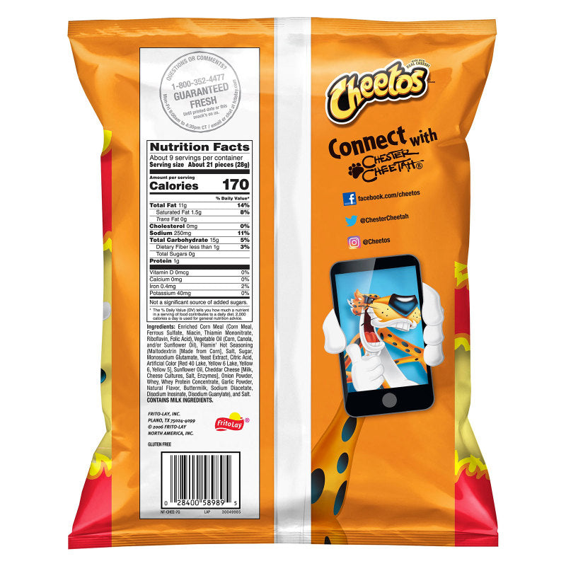 Cheetos Crunchy Flamin' Hot 8.5oz