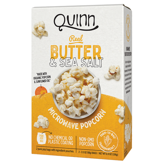 Quinn Butter & Sea Salt Microwave Popcorn 6.9oz