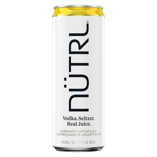 NUTRL Seltzer Pineapple Vodka Hard Seltzer 12oz Can 4.5% ABV