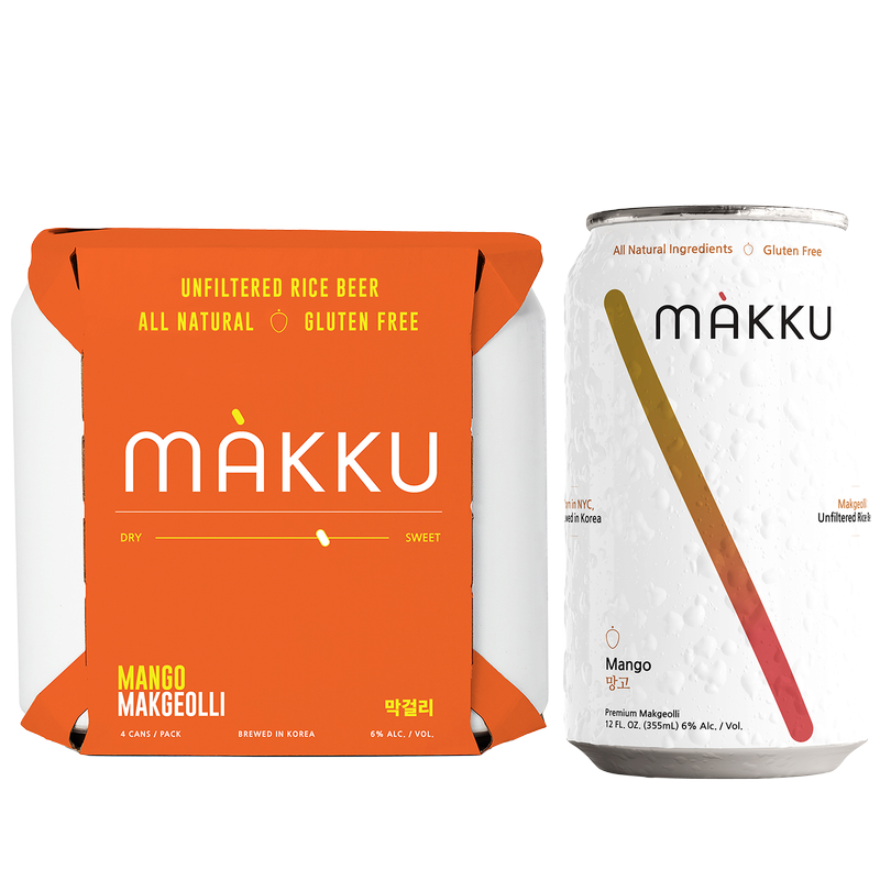 Makku Mango Makgeolli  4pk 12oz Can 6% ABV