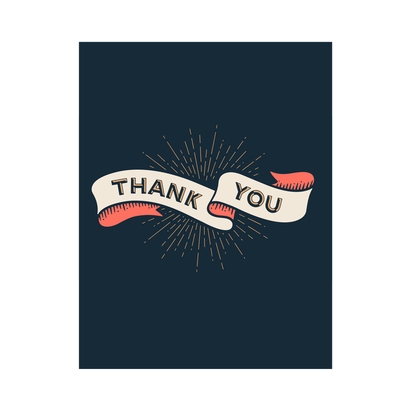 Thank You Greeting Card