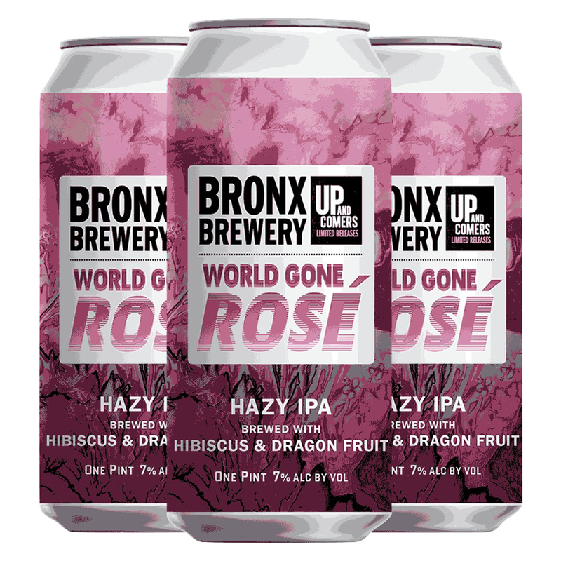 Bronx Brewery World Gone Rose 4pk 16oz Can 7% ABV