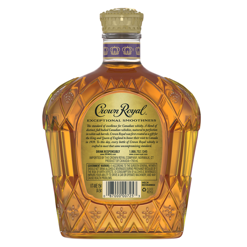 Crown Royal Canadian Whisky 750ml (80 Proof)