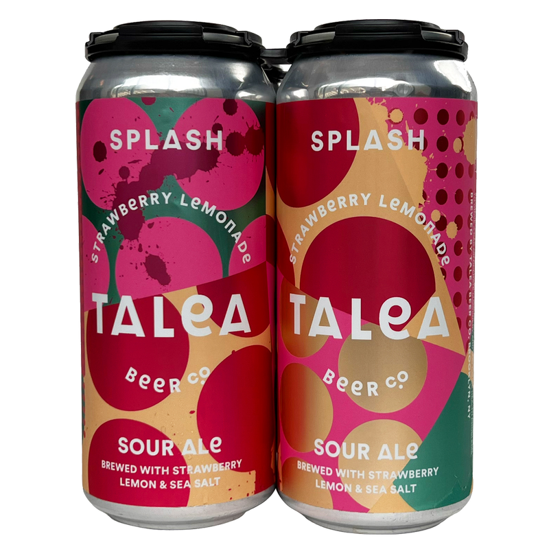 TALEA STRAWBERRY LEMONADE SPLASH Sour Ale 4pk 16oz Can 5.0% ABV