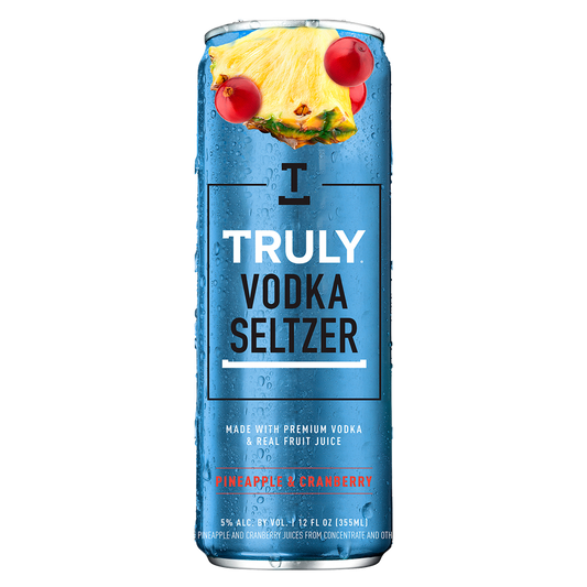 Truly Vodka Seltzer Pineapple and Cranberry Single 12oz Can 5% ABV