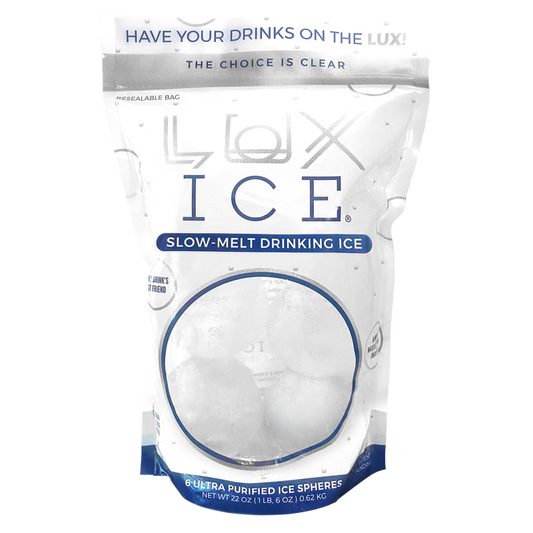 Lux Ice Slow Melt Cocktail & Drink Ice 6pk