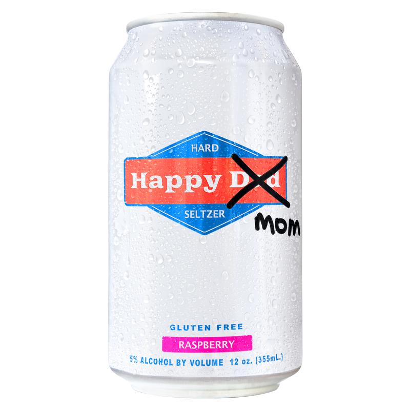 Happy Dad "MOM" Hard Seltzer Raspberry 12pk 12oz Can 5% ABV