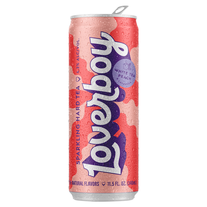 Loverboy White Tea Peach Sparkling Hard Tea 6pk 12oz Can 4.2% ABV