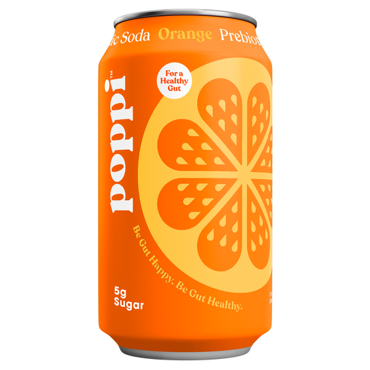 Poppi Prebiotic Soda Orange 12oz Can