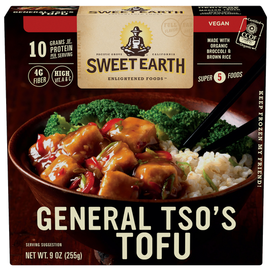 Sweet Earth Frozen Vegan General Tso's Tofu Meal 9oz