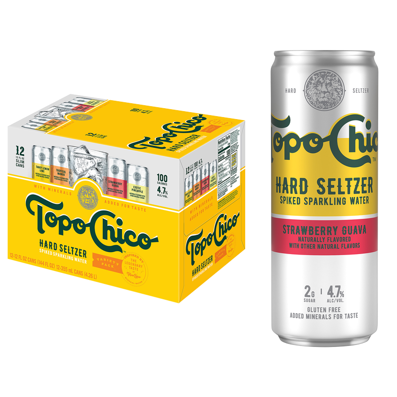 Topo Chico Hard Seltzer Variety Pack 12pk 12oz Can 4.7% ABV – Gopuff ...