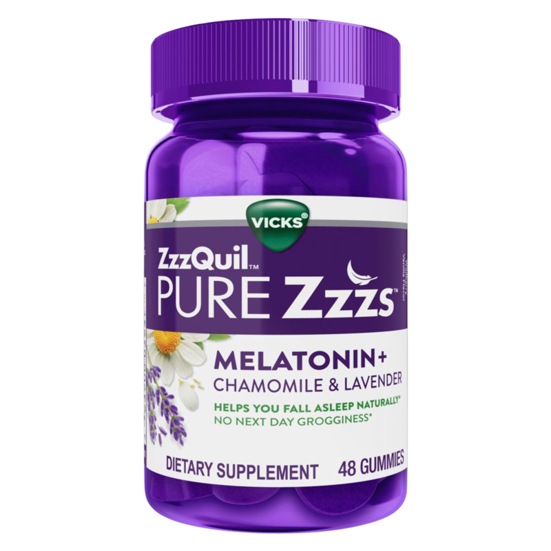 Vicks ZzzQuil PureZzzs Melatonin Gummies 48ct