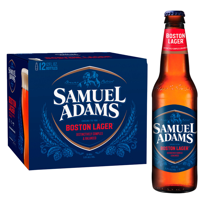 Sam Adams Boston Lager 12pk 12oz Btl 5.0% ABV