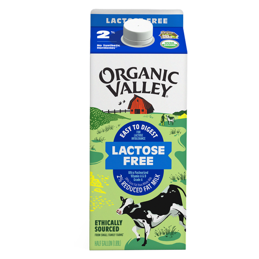 Organic Valley, Lactose-Free, 2% Milk, 64 oz