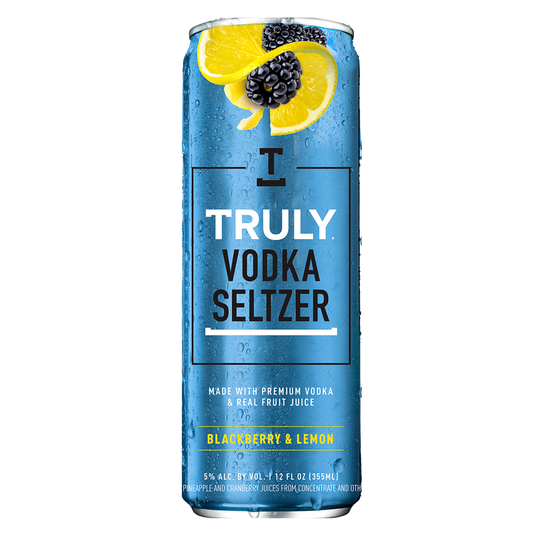 Truly Vodka Seltzer Blackberry and Lemon Single 12oz Can 5% ABV