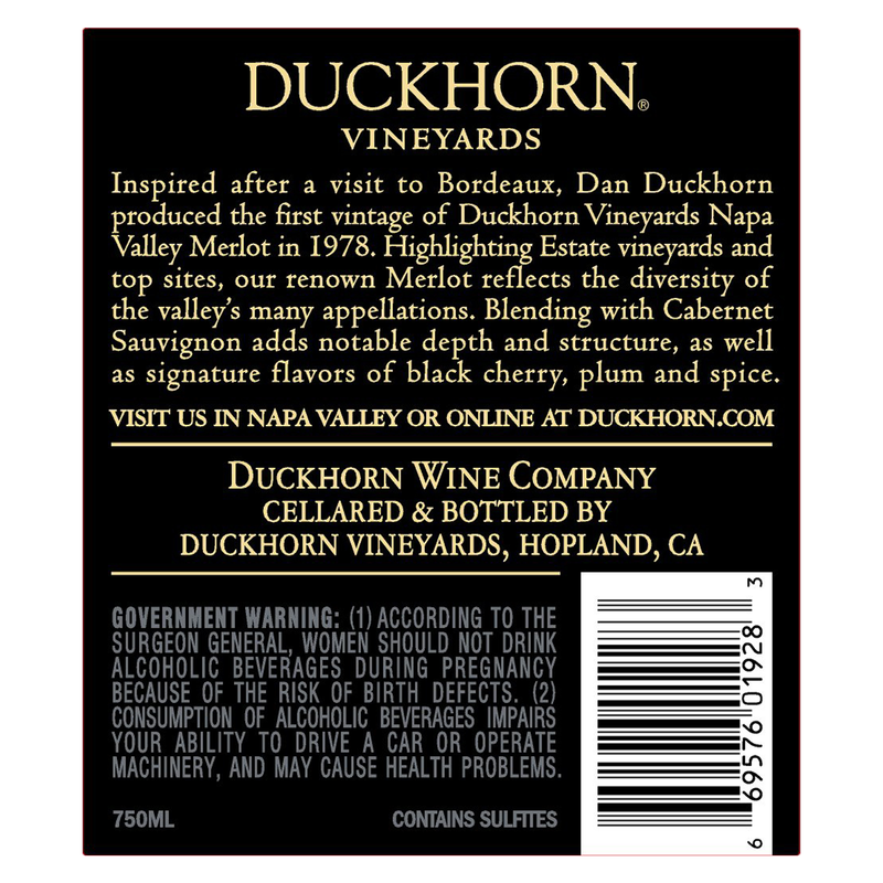 Duckhorn Napa Valley Merlot  750ml