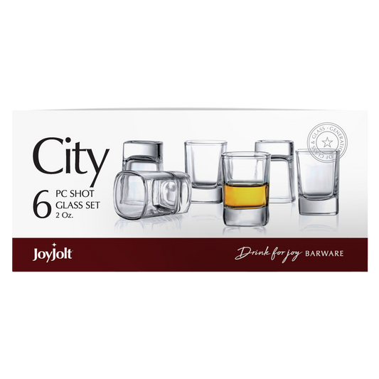 City Heavy Base Shot Glasses 2oz 6pk