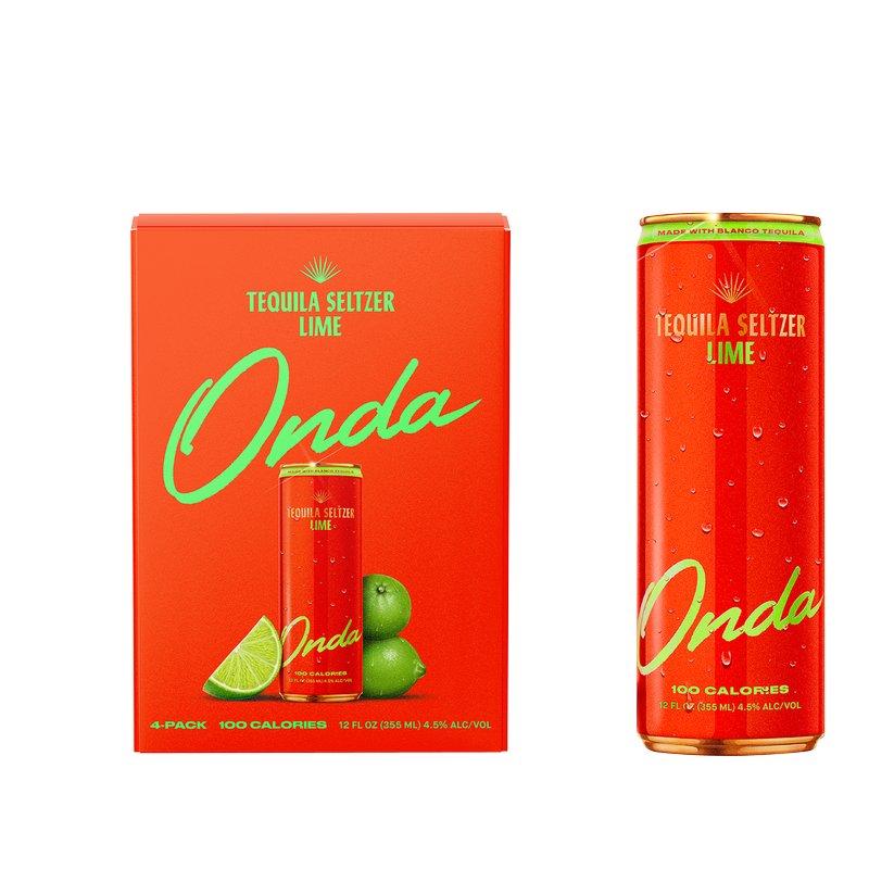 Onda Sparkling Tequila Lime 4pk 12oz Can 5% ABV