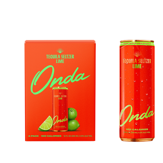 Onda Sparkling Tequila Lime 4pk 12oz Can 5% ABV