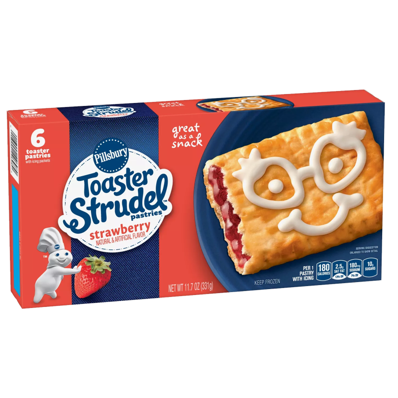 Pillsbury Frozen Strawberry Toaster Strudel 6ct 11.5oz