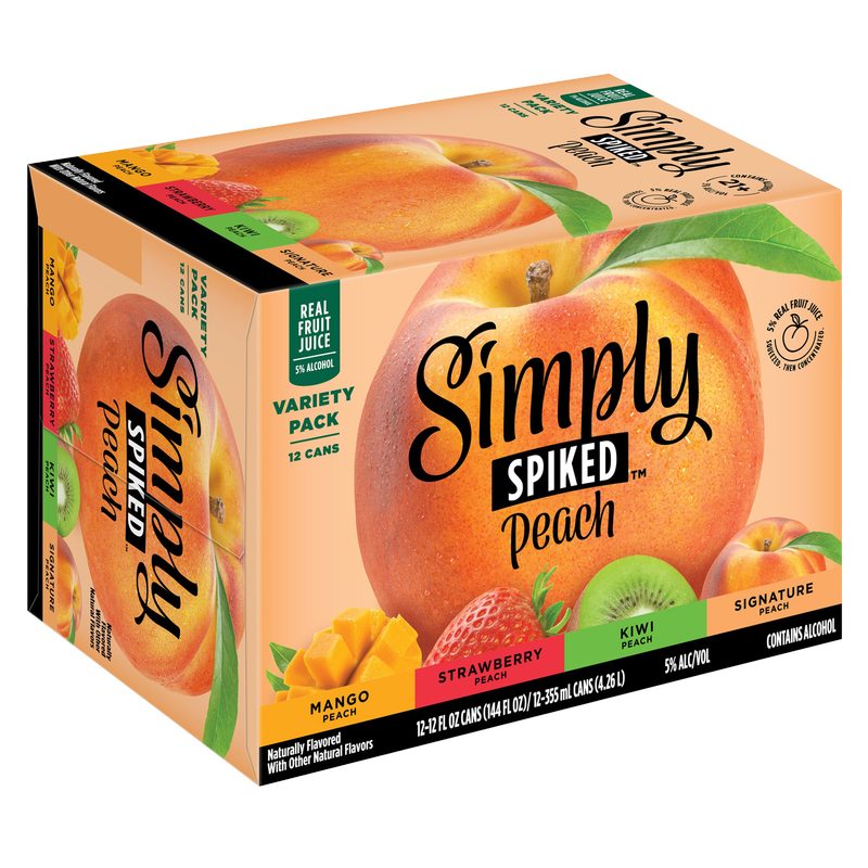 Simply Spiked Peach Variety Pack  12pk 12oz Can 5% ABV