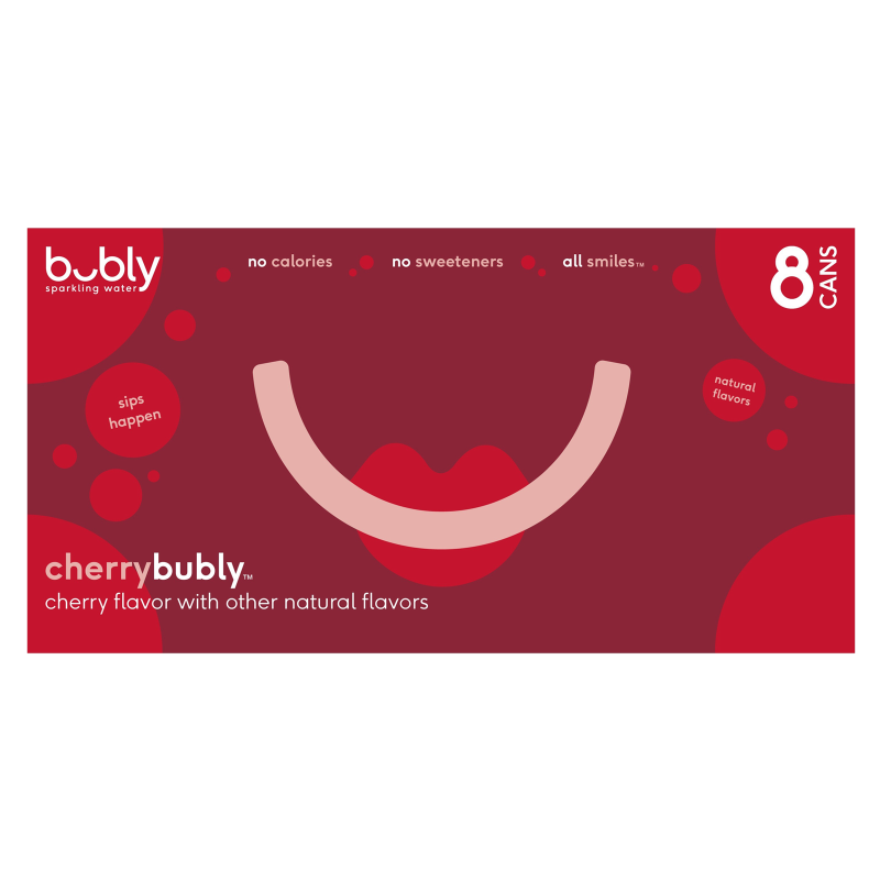 Bubly Cherry 8pk 12oz Can