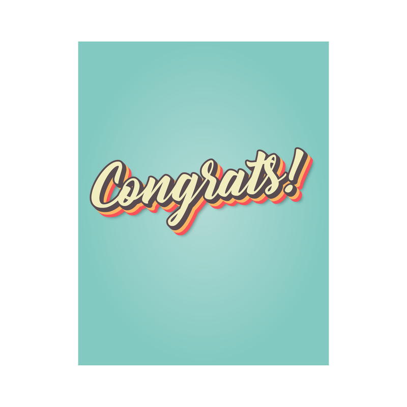 Congratulations Greeting Card