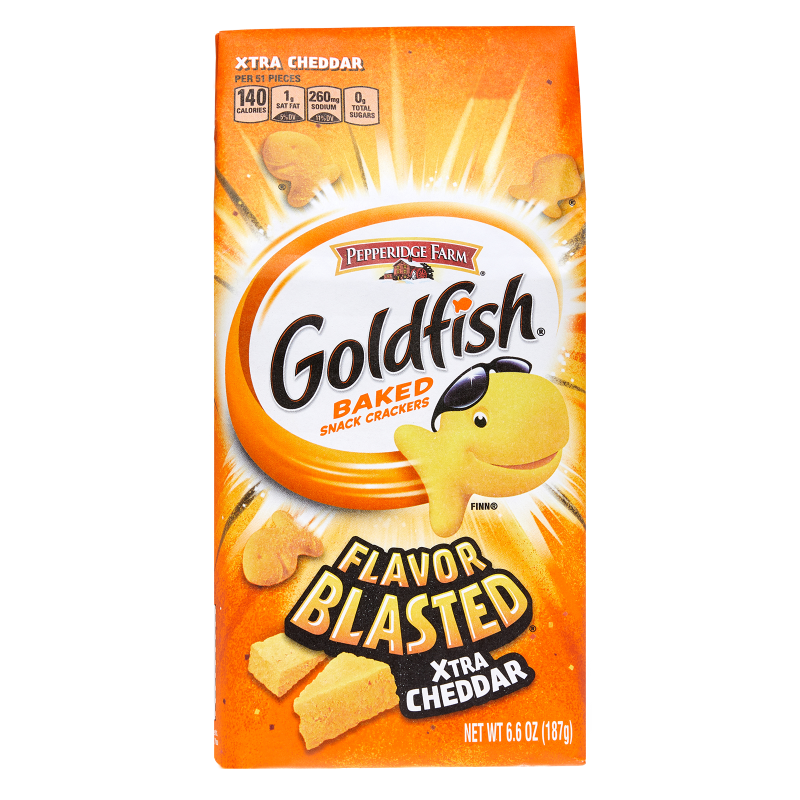 Goldfish Flavor Blasted Xtra Cheddar Crackers 6.6oz