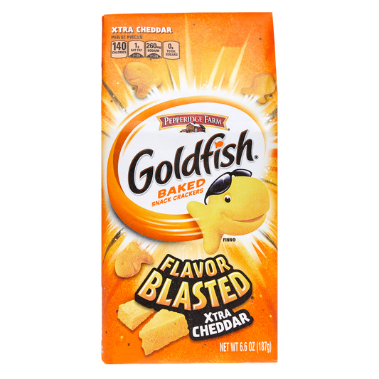 Goldfish Flavor Blasted Xtra Cheddar Crackers 6.6oz