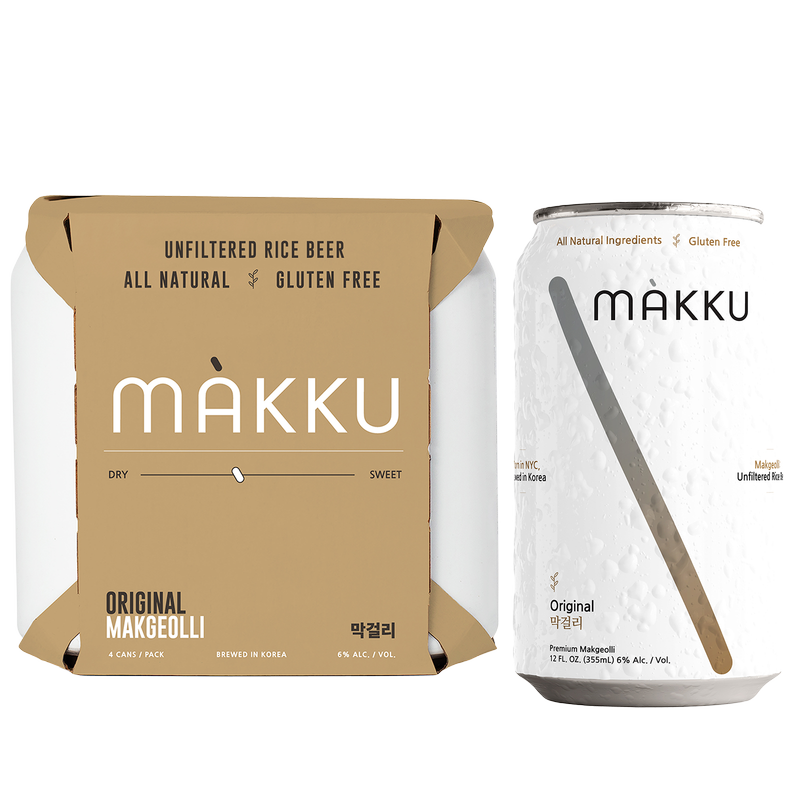 Makku Original Makgeolli 4pk 12oz Can 6% ABV