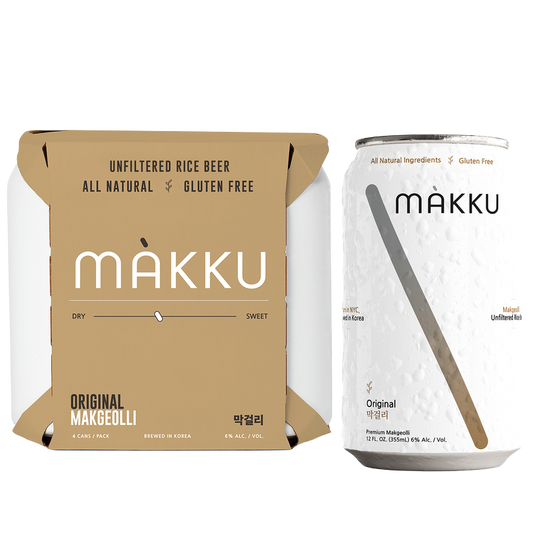 Makku Original Makgeolli 4pk 12oz Can 6% ABV