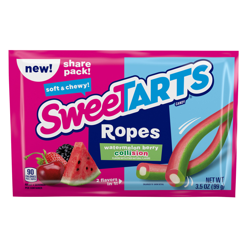 SweeTARTS Watermelon Berry Collision Ropes 3.5oz