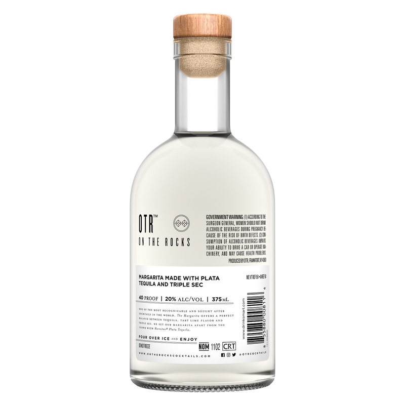 On The Rocks Margarita 375ml (40 Proof)