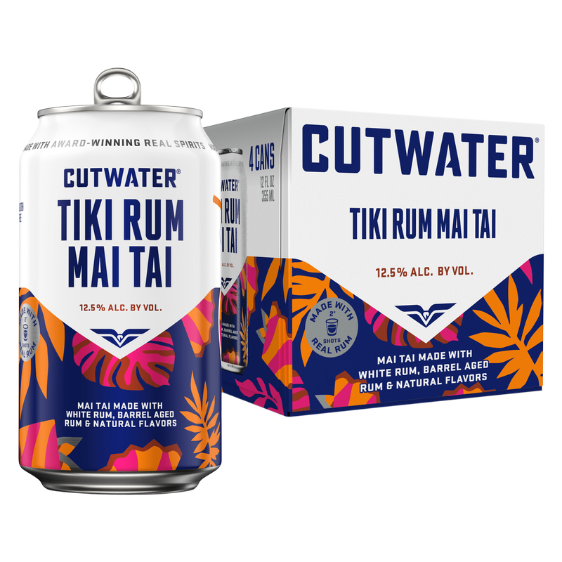 Cutwater Mai Tai Rum 4pk 12oz Can 12% ABV