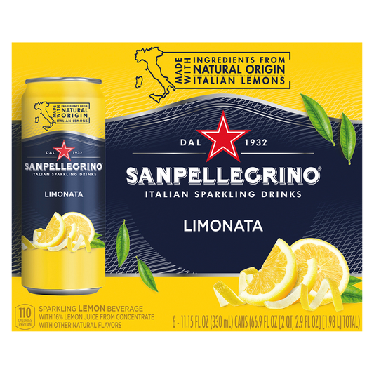 San Pellegrino Limonata 330ml 6pk Can