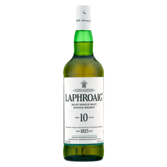 Laphroaig 10 Yr Single Malt Scotch 750ml (86 Proof)