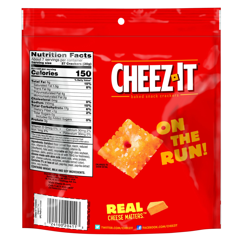 Cheez-It Original Snack Crackers 7oz