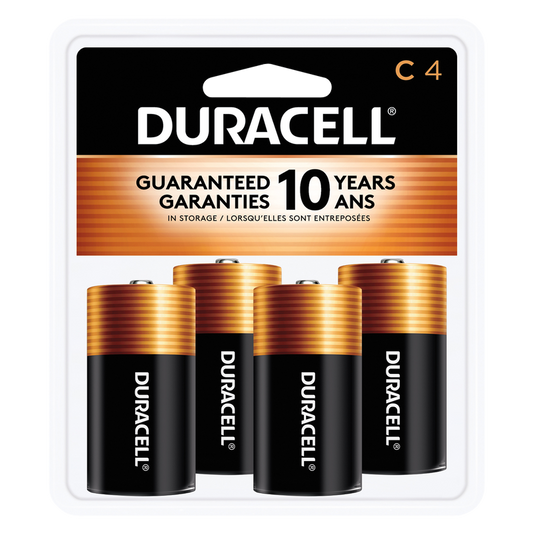 4ct Duracell Coppertop C Battery