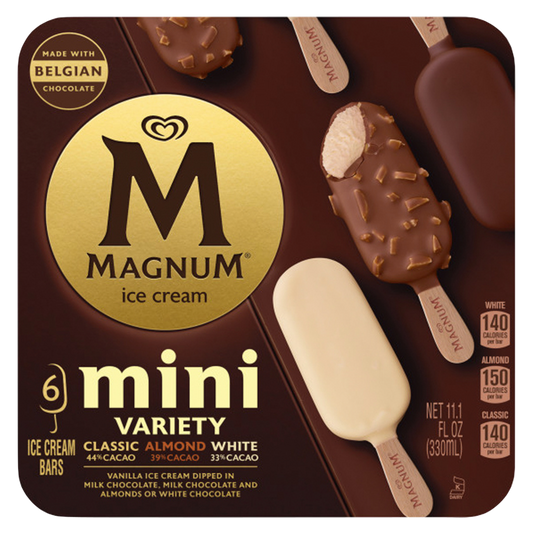 Magnum Mini Variety Classic, Almond, White Ice Cream Bars 6ct