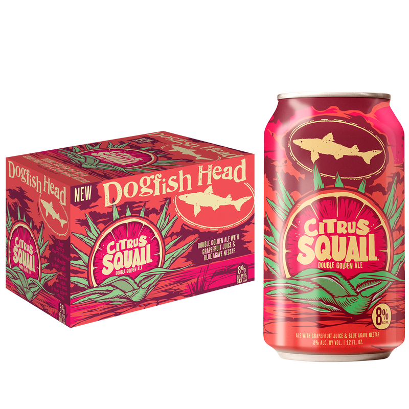 Dogfish Head Citrus Squall Double Golden Ale 6pk 12oz Can 8% ABV