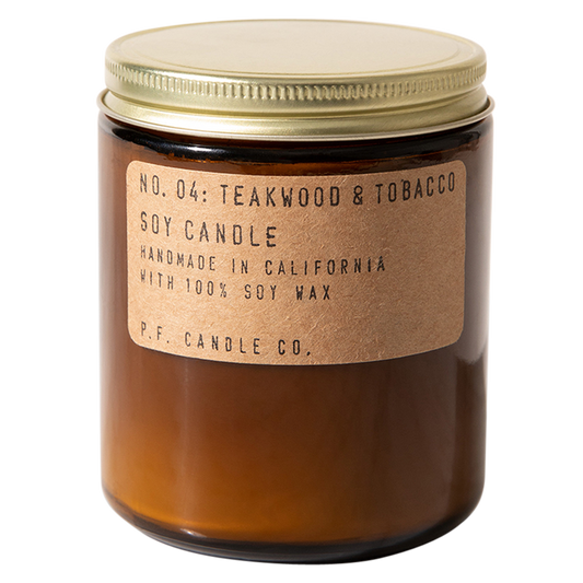 P.F. Candle Co Teakwood & Tobacco Soy Candle 7.2oz