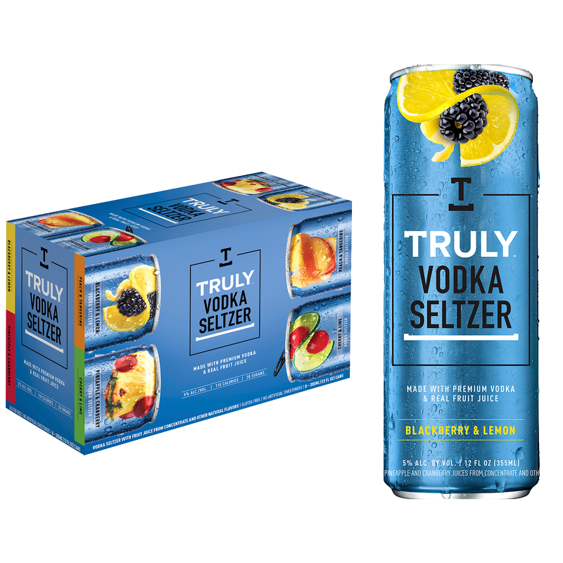 Truly Vodka Seltzer Variety 8pk 12oz Can 5% ABV