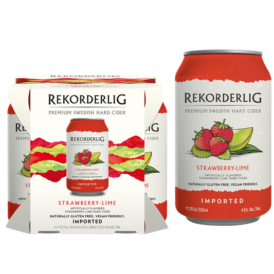 Rekorderlig Strawberry Lime Cider 4pk 11.2oz Can 4.5% ABV