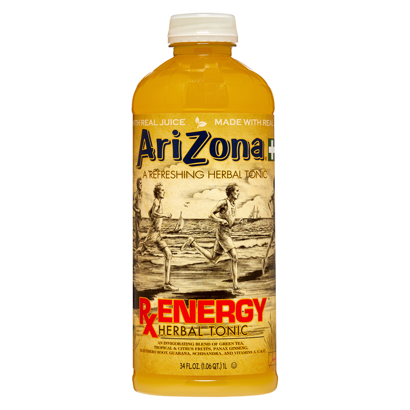 AriZona Rx Energy Tea 34oz Btl